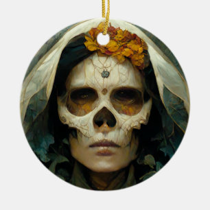 Hout Witch 2 Fantasy Keramisch Ornament