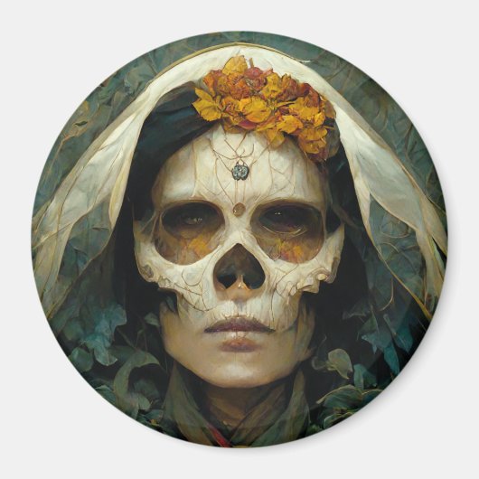 Hout Witch 2 Fantasy Magneet (Voorkant)