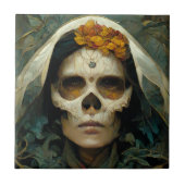 Hout Witch 2 Fantasy Tegeltje (Voorkant)