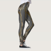 Hout Wolf Wildlife ontwerp Leggings (Rechts)