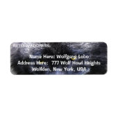HOUT WOLF Wildlife Retouradres Labels (Voorkant)