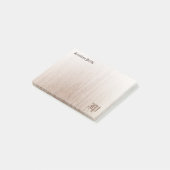 Hout ziet er oude  tekst uit Handgeschreven monogr Post-it® Notes (Schuin)