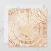 Hout zonder korrel Aangepast huwelijk Kaart (Achterkant)