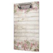 Houtachtergrond Moderne  elegante Rozen Roze Klembord (Links)