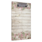 Houtachtergrond Moderne  elegante Rozen Roze Klembord (Rechts)