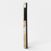 Houtachtergrondbloemen, korrelig bloempatroon Case-Mate iPhone case (Achterkant/links)