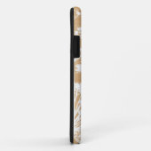 Houtachtergrondbloemen, korrelig bloempatroon Case-Mate iPhone case (Achterkant/rechts)