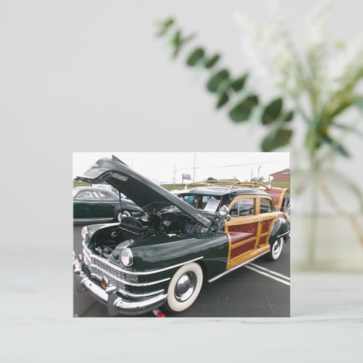 houtachtig briefkaart (Staand voorkant)