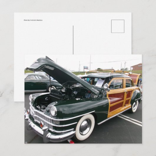  houtachtig briefkaart (Voorkant / Achterkant)