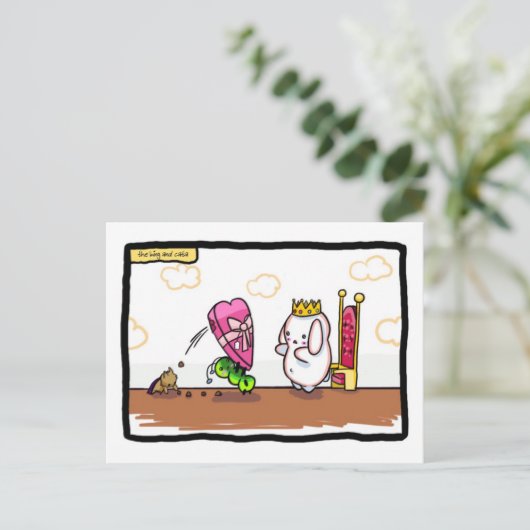 houtachtig briefkaart (Staand voorkant)