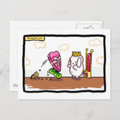 houtachtig briefkaart (Voorkant / Achterkant)