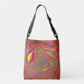 houtachtig crossbody tas (Achterkant)