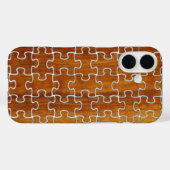 Houtachtig Puzzelpatroon Case-Mate iPhone Case (Achterkant (horizontaal))