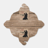 Houtachtige bruiloft bedankdoosjes (Uitgevouwen)