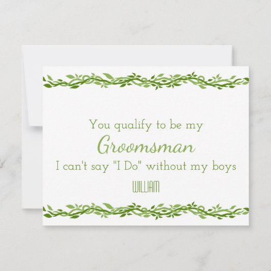 Houtachtige Elegantie | Trouw Wijnstok Wees Mijn B (Achterkant)