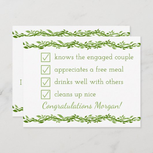 Houtachtige Elegantie | Trouw Wingerd Wees Mijn Br (Voorkant / Achterkant)