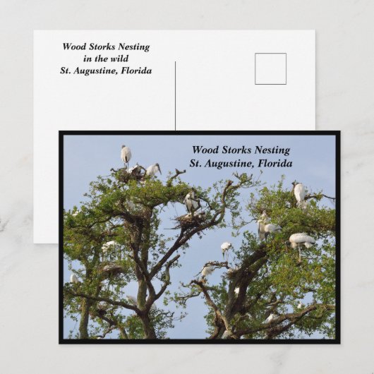 Houtafels nesten feestdagenkaart (Voorkant / Achterkant)