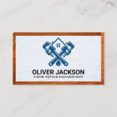 Houtafwerking | Spackle | Home Repair Logo Visitekaartje (Voorkant)