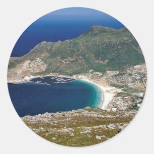 Houtbaai, The Sentinel en Atlantische Oceaan Ronde Sticker