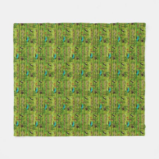 Houtbadge Fleece Blanket (Voorkant (Horizontaal))