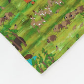 Houtbadge Fleece Blanket (Hoek)