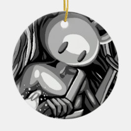 Houtbeer Keramisch Ornament