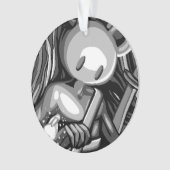 Houtbeer ornament (voorkant)