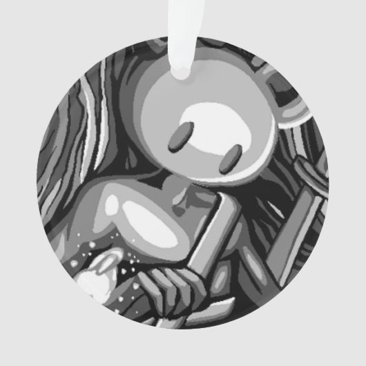 Houtbeer ornament (voorkant)
