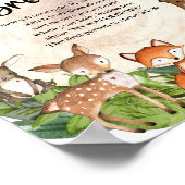 Houtbeesten houten plak Mijn waterbroekspel Poster (Hoek)