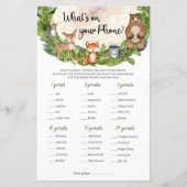 Houtbeesten houten plak Wat in Uw Telefoon (Voorkant)