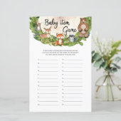 Houtbeesten houten slice greenery Baby Item (Staand voorkant)