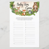 Houtbeesten houten slice greenery Baby Item (Voorkant)