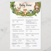 Houtbeesten houten slice greenery Baby Trivia (Voorkant)