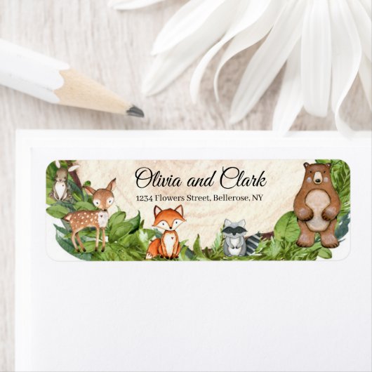 Houtbeesten houten slice greenery etiket (Insitu)