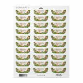 Houtbeesten houten slice greenery etiket (Full Sheet)