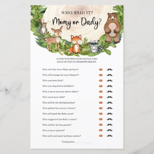 Houtbeesten houten slik mama of papa (Voorkant)