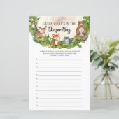 Houtbeesten houten wat er in de luierzak zit (Staand voorkant)