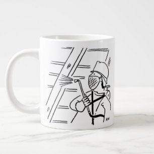 Houtbehoud en dakisolatie grote koffiekop