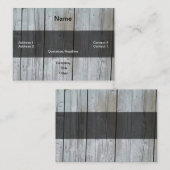 Houtbeplating Visitekaartje (Voorkant / Achterkant)