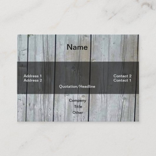 Houtbeplating Visitekaartje (Voorkant)