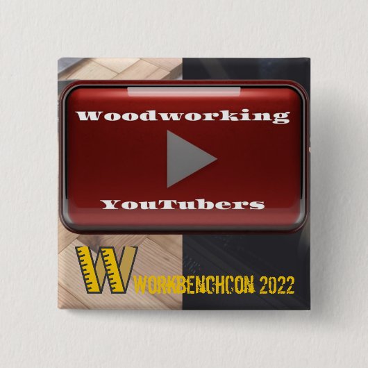 Houtbewerkende Button (Voorkant)