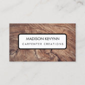 Houtbewerker - Border Wood Grain Visitekaartje (Voorkant)