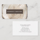 Houtbewerker Carpenter Visitekaartje (Voorkant / Achterkant)