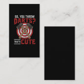  houtbewerker Darts Ax Throwing Humor Visitekaartje (Voorkant / Achterkant)