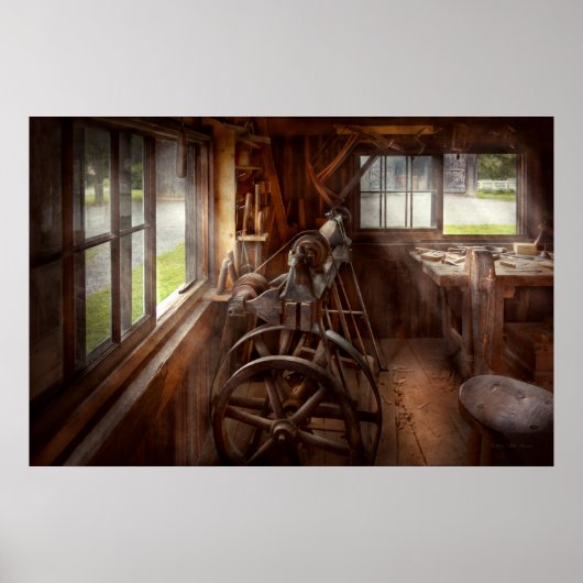 Houtbewerker - De kunst van het draaien Poster (Voorkant)