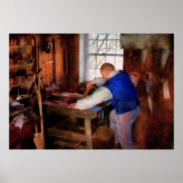 Houtbewerker - De meester timmerman Poster