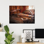 Houtbewerker - De Tafelzaag Poster (Thuiskantoor)