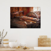 Houtbewerker - De Tafelzaag Poster (Keuken)