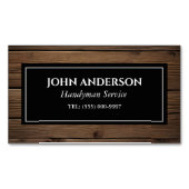Houtbewerker Gereedschap Timmerman Handyman Busine Magnetisch Visitekaartje (Voorkant)