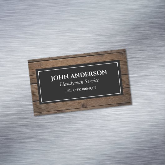 Houtbewerker Gereedschap Timmerman Handyman Busine Magnetisch Visitekaartje (Voorbeeld)